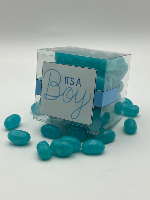 Gender Reveal Cube Jelly Beans Baby Boy