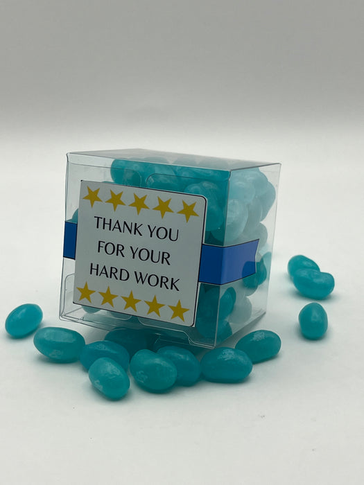 Employee Appreciation Cube Jelly Beans Stars Theme