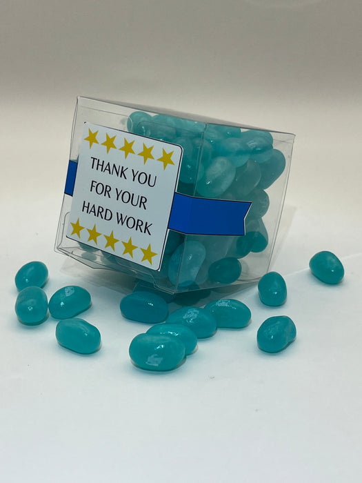 Employee Appreciation Cube Jelly Beans Stars Theme