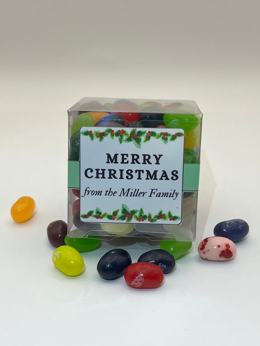 Christmas Cube Jelly Beans Floral Theme