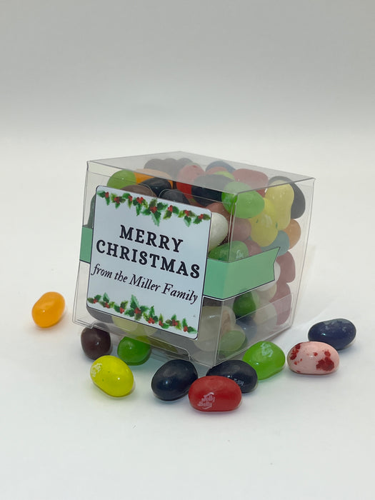 Christmas Cube Jelly Beans Floral Theme