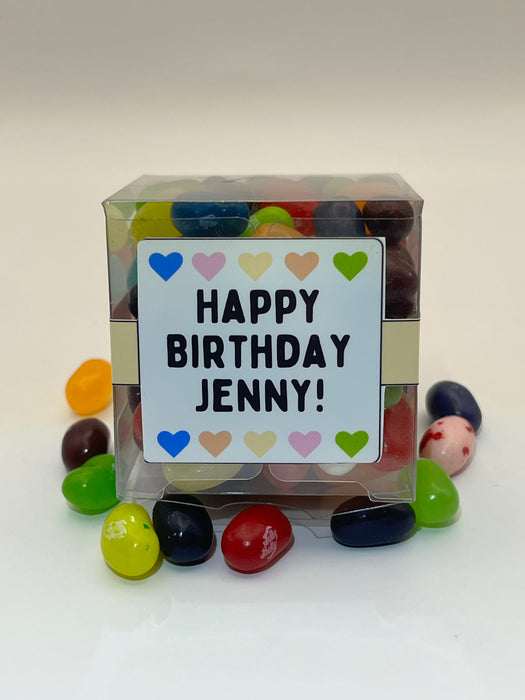 Adult Birthday Cube Jelly  Beans Multicolour Theme