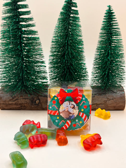 Christmas Cube Gummy Bears Family Portrait Theme