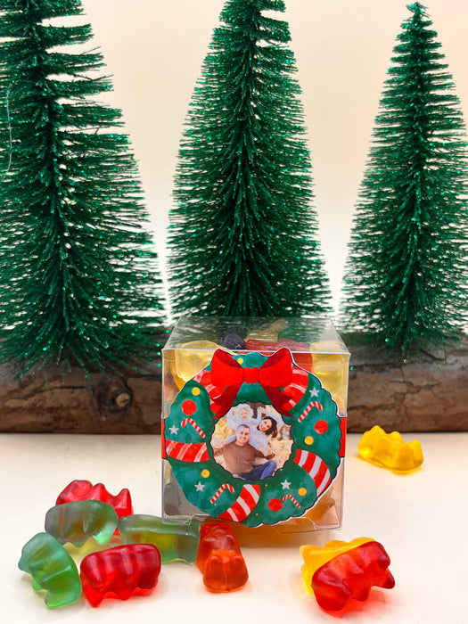 Christmas Cube Gummy Bears Family Portrait Theme